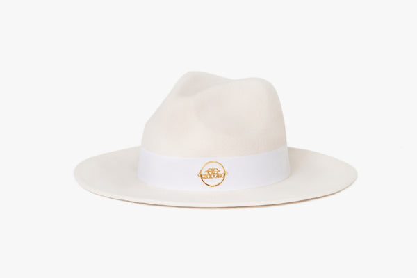 Alvossi Fedora White Wool Hat