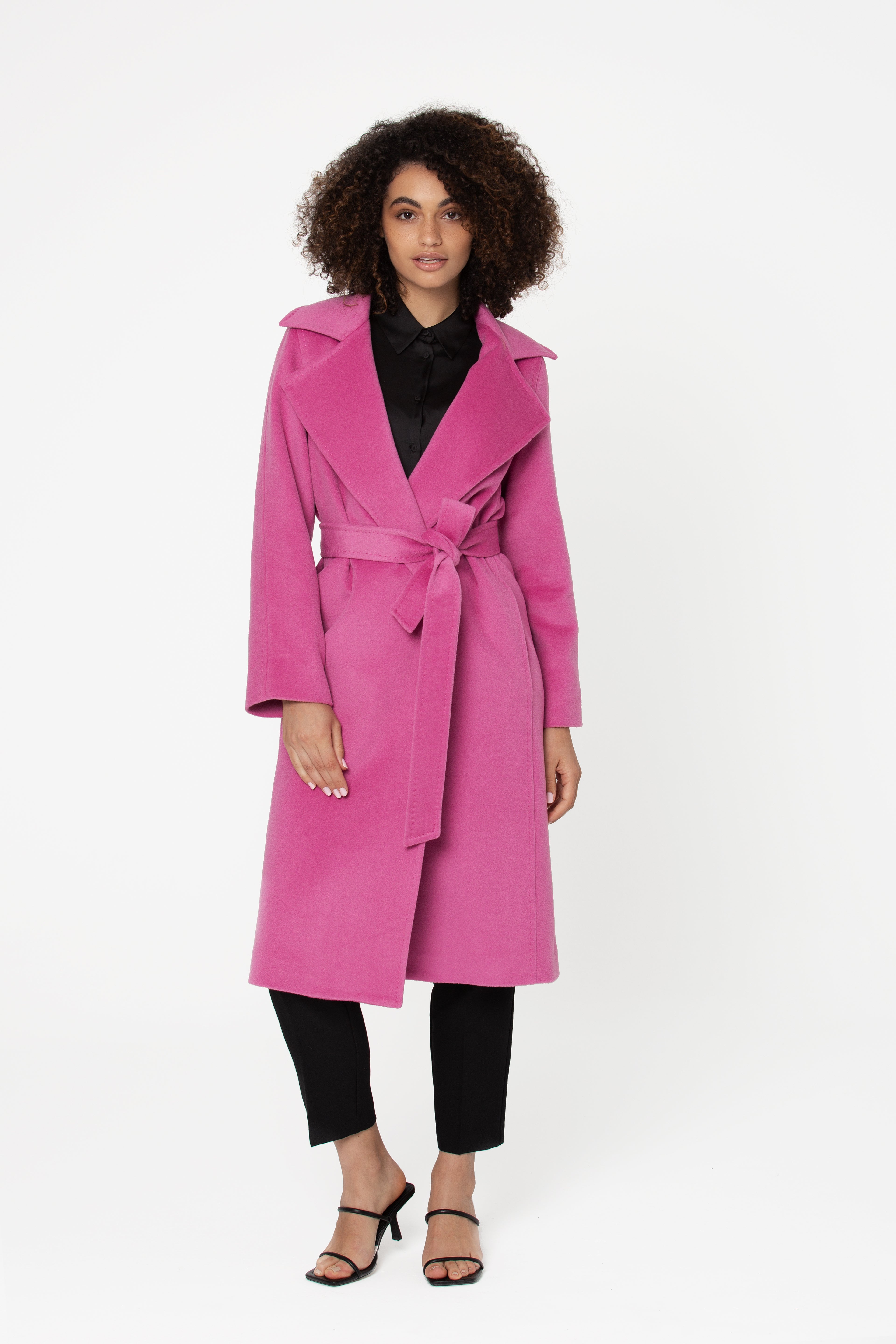 Boccani Belted Wool Coat