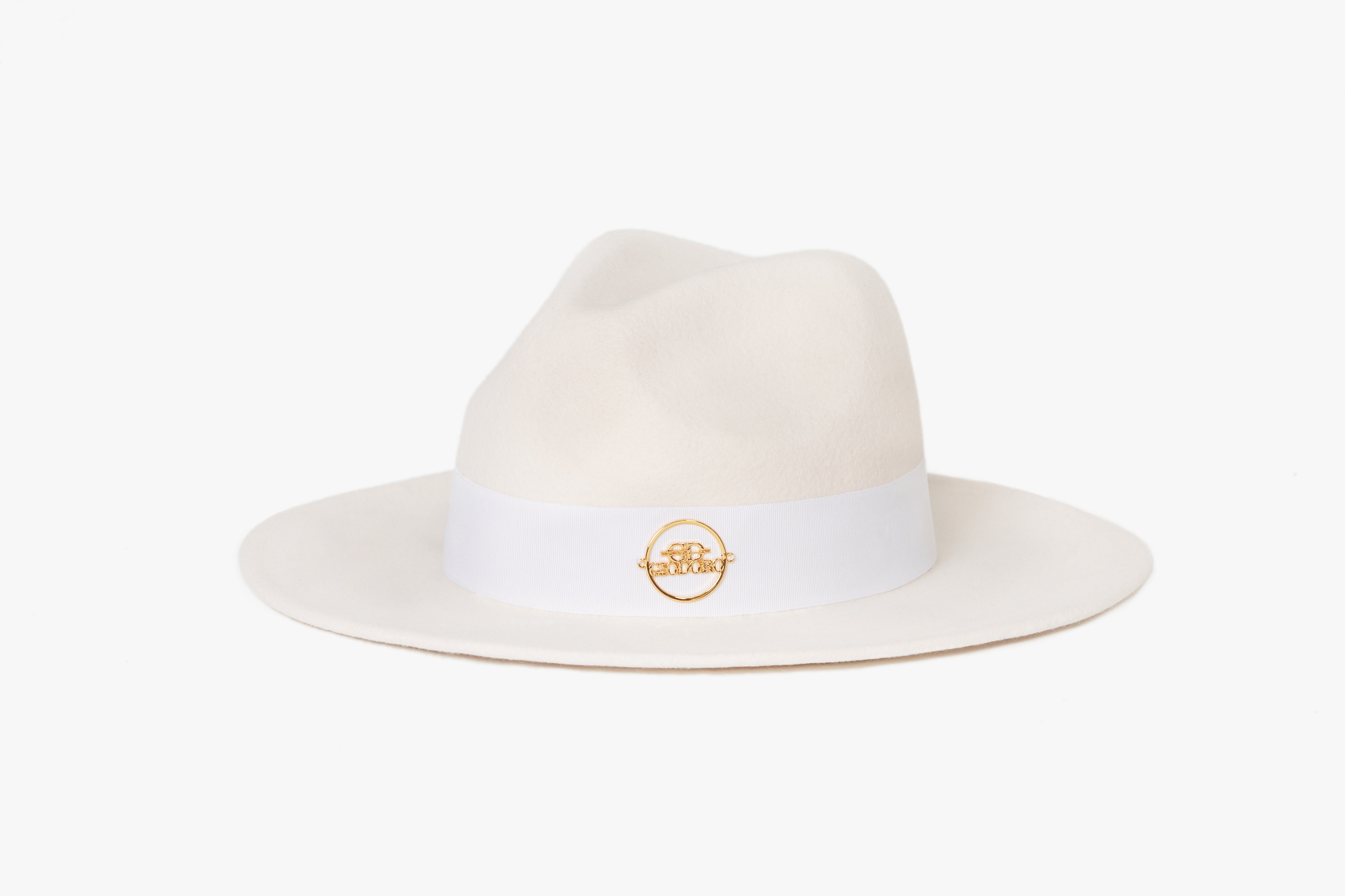 Alvossi Fedora White Wool Hat