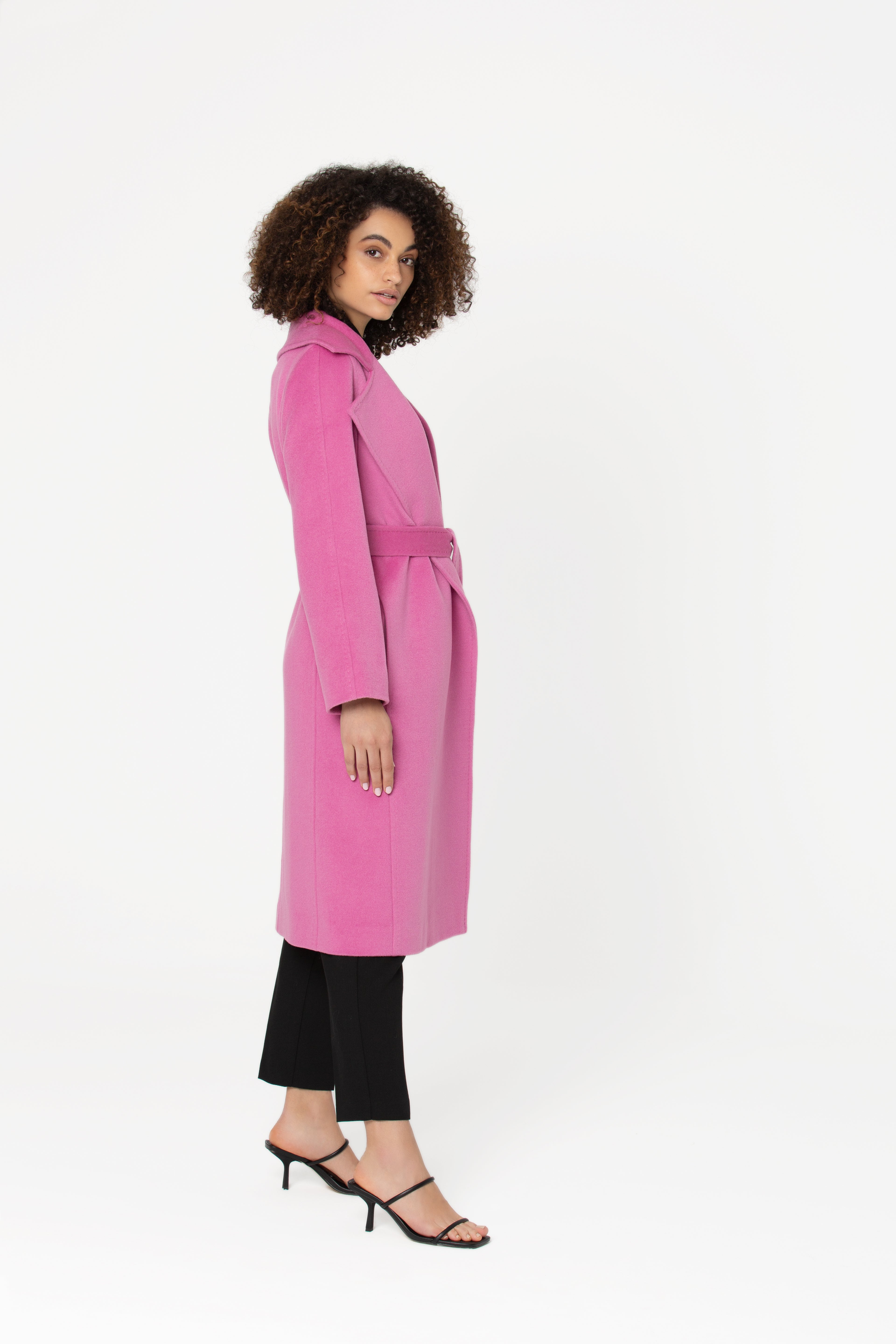 Boccani Belted Wool Coat