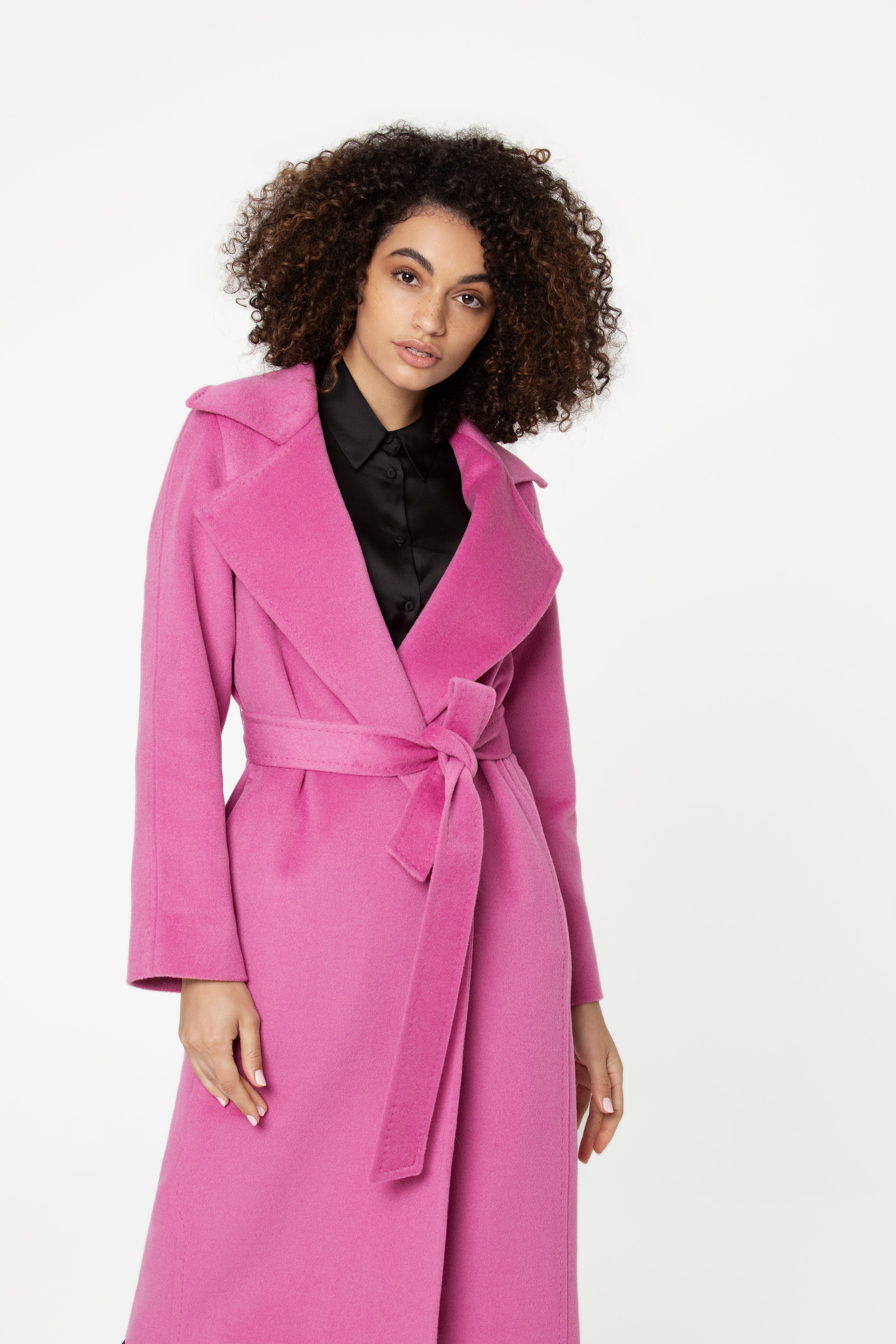 Boccani Belted Wool Coat